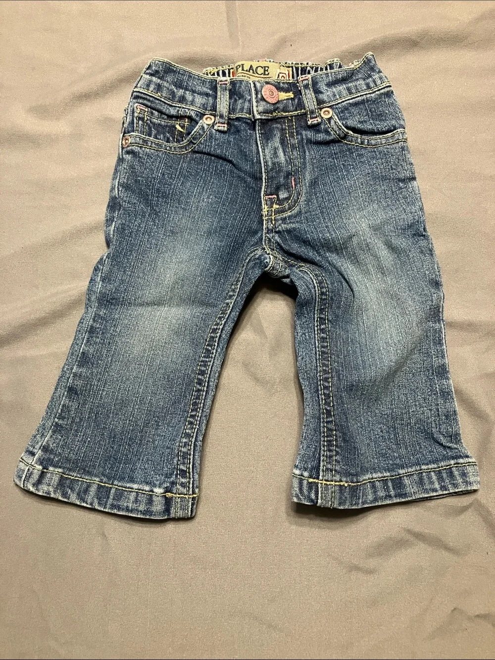 The Children's Place Blue Kids Denim Jeans with Faded Wash